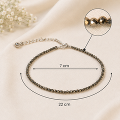 RAW PYRITE ANKLET (PAIR)