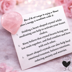 ROSE QUARTZ CRYSTAL HEART (LOVE STONE) SIZE: 2 INCHES, 80-100 GMS