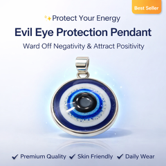 PURE SILVER EVIL EYE PENDANT SIZE: DIAMETER 20MM MATERIAL: 925 SILVER