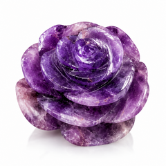 AMETHYST CRYSTAL FLOWER (STONE OF PROTECTION) SIZE: 2 INCHES, 80-100 GMS