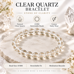 CLEAR QUARTZ BRACELET