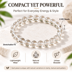 CLEAR QUARTZ BRACELET