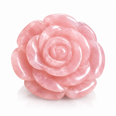 ROSE QUARTZ CRYSTAL FLOWER (LOVE STONE) SIZE: 2 INCHES, 80-100 GMS