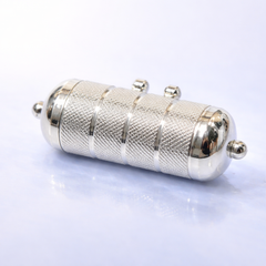 PURE SILVER ABHEDYA KAVACH SIZE: 35MM LENGTH, 15MM DIA, WT 5-7 GMS MATERIAL: 925 SILVER