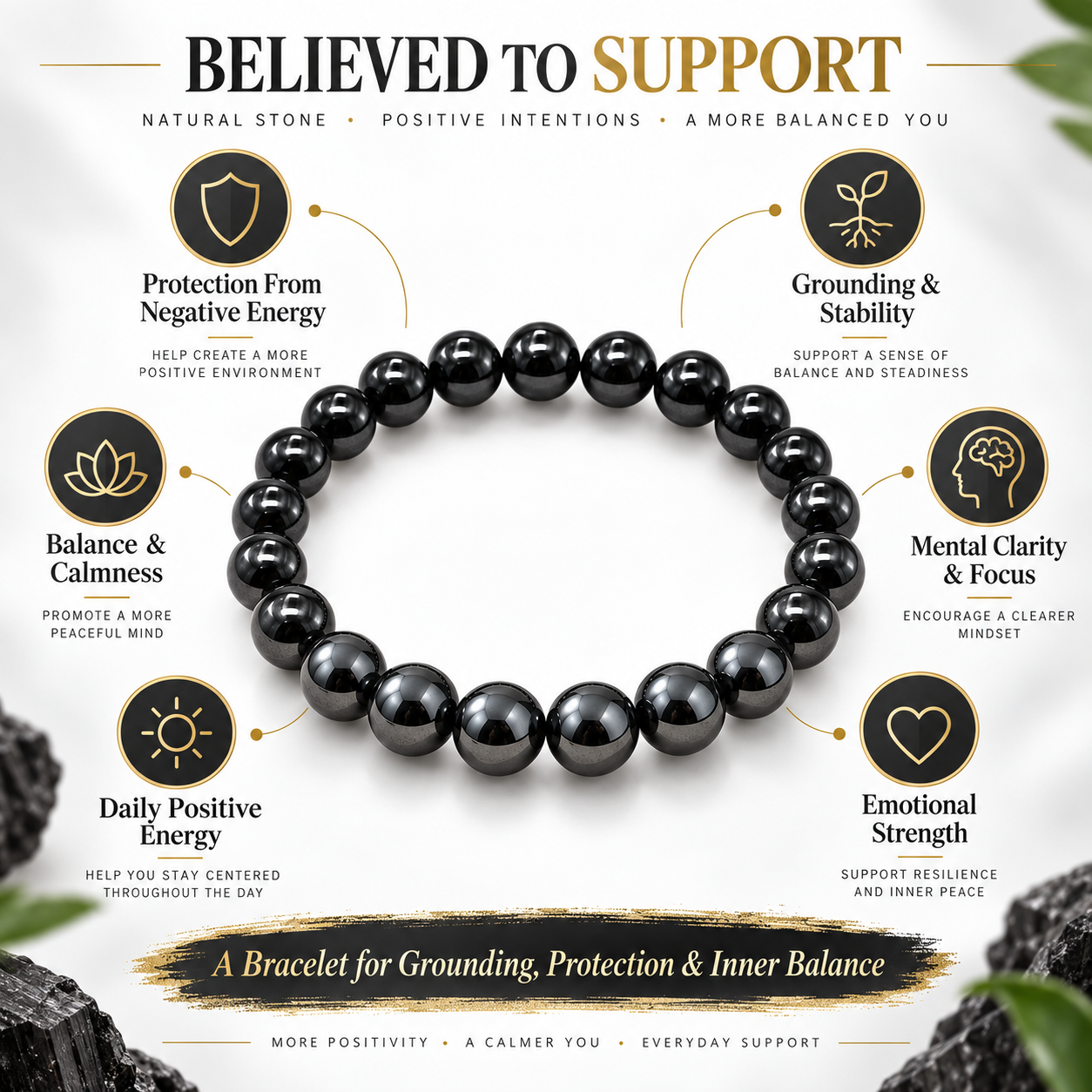 BLACK TOURMALINE BRACELET