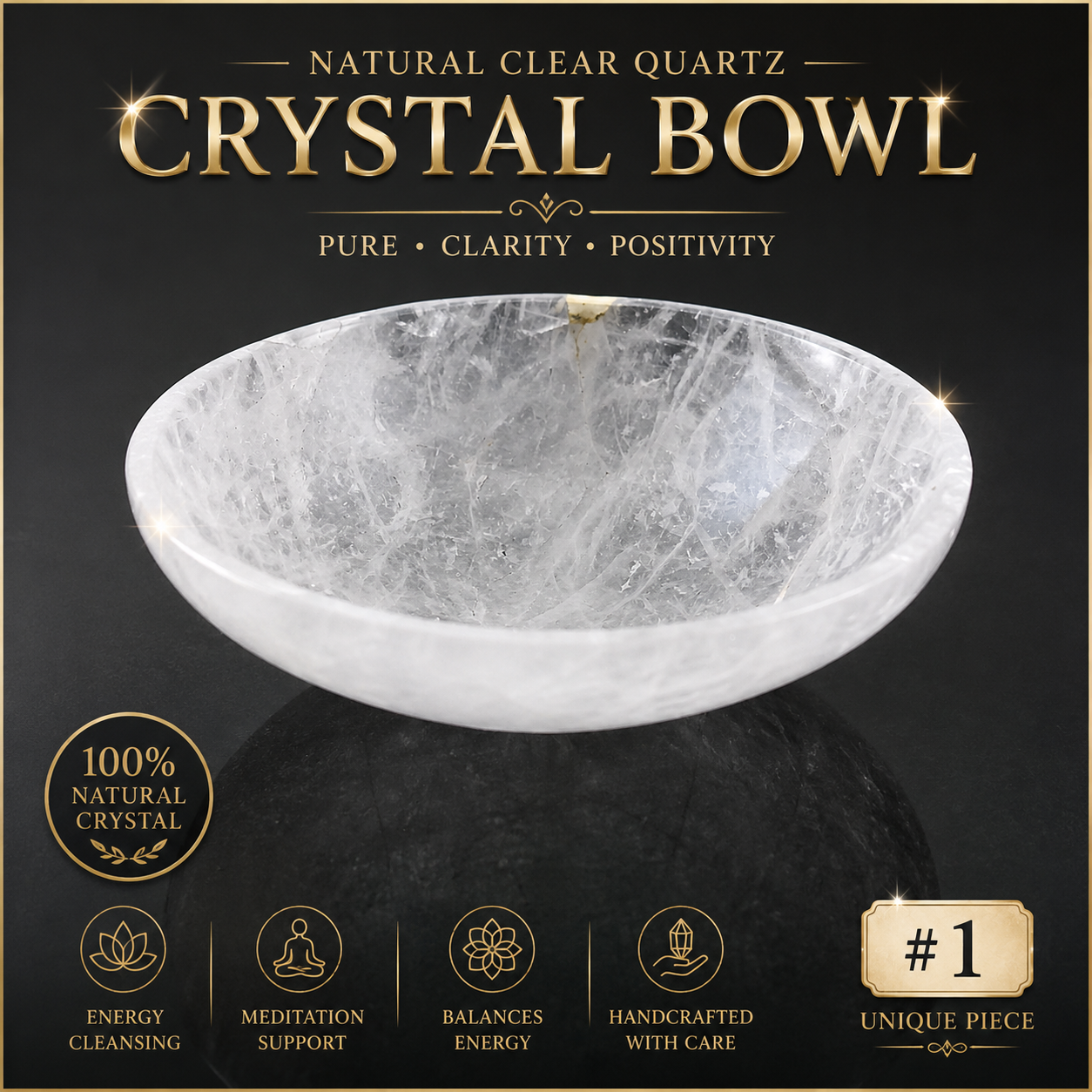 QUARTZ BOWL SIZE: 4 INCH DIAMETER