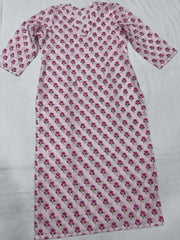 Baby Pink Kurta and Bottom Set for Women