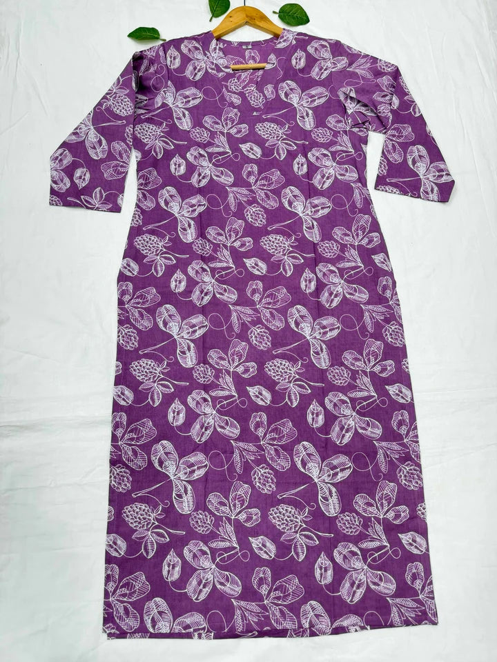 Cotton Printed Top Bottom Set