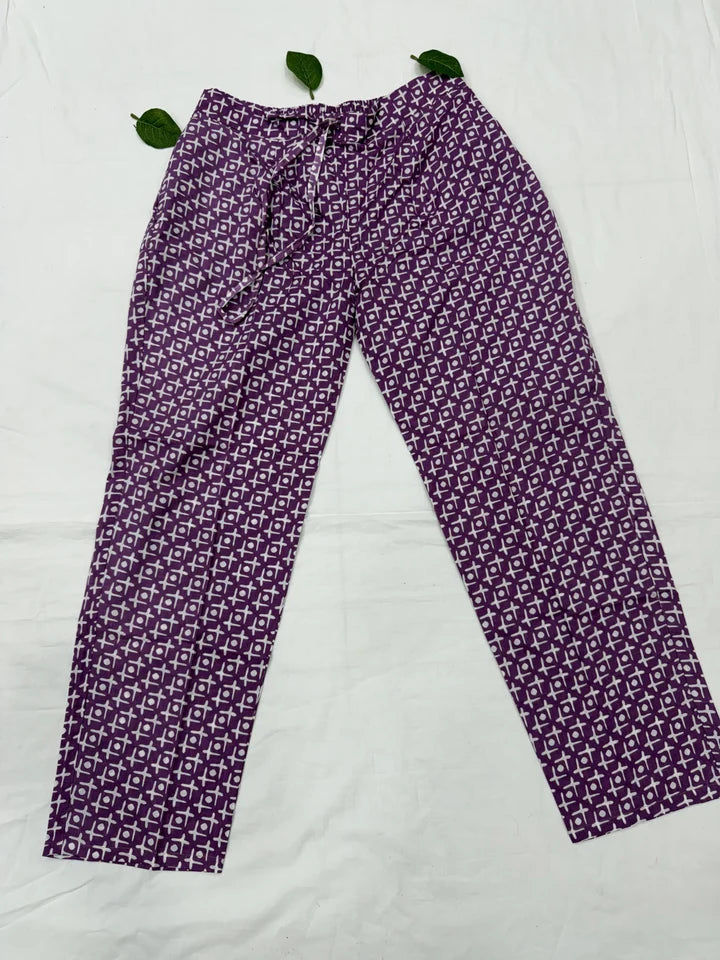 Cotton Printed Top Bottom Set