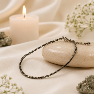 RAW PYRITE ANKLET (SINGLE)