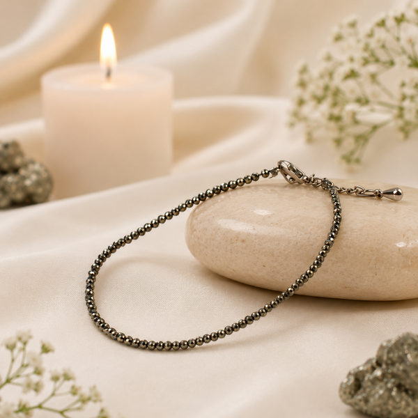 RAW PYRITE ANKLET (SINGLE)