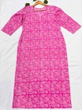 Pink Floral Print Kurta and Bottom Set for Women